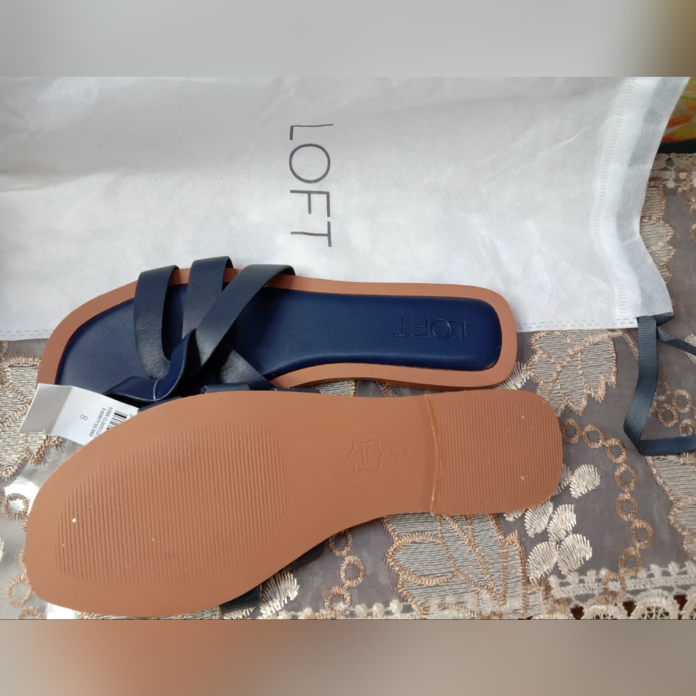 Strappy Leather Slide Sandal - Picture 3 of 6